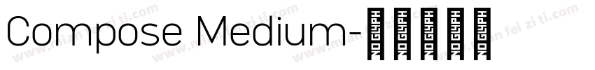 Compose Medium字体转换